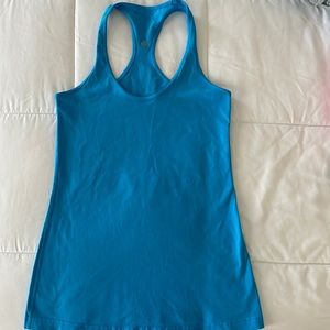 Lululemon Cool Racerback Tank Kayak Blue Size 8
